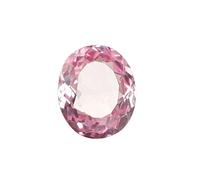 REAL-GEMS - Bague de forme ovale en kunzite rose afghane de 8 carats pour fabrication de pierres précieuses, Medium, Gemme, kunzite