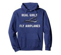 Real Girls Fly Airplanes Design Aviation Sweat à Capuche