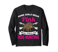 Real Girls Go Wild Hog Hunting Wild Sanglier Hunter Saison Manche Longue