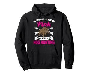 Real Girls Go Wild Hog Hunting Wild Sanglier Hunter Saison Sweat à Capuche