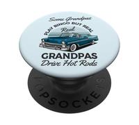 Real Grandpas Drive Hot Rods Voiture Vintage Amusante pour Grand-père PopSockets PopGrip Adhésif