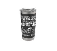 Real Grandpas Ride Motorcycles Funny Biker dad Motorcycle Gobelet isotherme en acier inoxydable double paroi