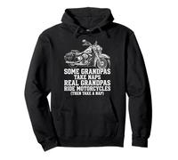 Real Grandpas Ride Motorcycles Funny Biker Dad Motorcycle Sweat à Capuche