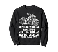 Real Grandpas Ride Motorcycles Funny Biker Dad Motorcycle Sweatshirt