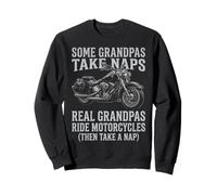 Real Grandpas Ride Motorcycles Funny Biker Dad Motorcycle Sweatshirt