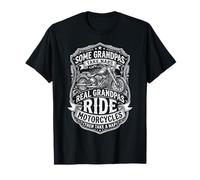 Real Grandpas Ride Motorcycles Funny Biker Dad Motorcycle T-Shirt