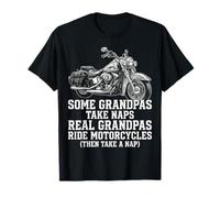 Real Grandpas Ride Motorcycles Funny Biker Dad Motorcycle T-Shirt