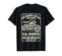 Real Grandpas Ride Motorcycles Funny Biker Dad Motorcycle T-Shirt