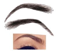 Real Hair Brows, Reusable Fake Eyebrows, Lace Eyebrow Extensions, Breathable Eyebrow Makeup, False Eyebrows Made of Human Hair Breathable Lace Eyebrow Extensions for Holiday and Everyday Makeup