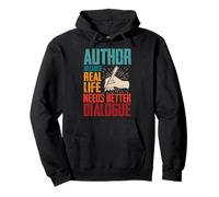 Real Life Needs Better Dialogue Book Writer Auteur Romancier Sweat à Capuche