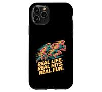Real Life Real Hits Real Fun Sports Runner Coque pour iPhone 11 Pro
