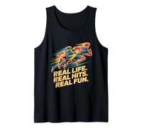 Real Life Real Hits Real Fun Sports Runner Débardeur
