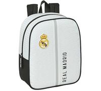 Safta Sac à dos enfant Real Madrid 1ère équipe 24/25 – adaptable au chariot, 22×10×27 cm