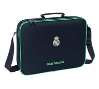 Real Madrid 2e KIT 25/26 - Portefeuille extrascolaire, Porte-Documents, Sac à bandoulière, Confortable et Polyvalent, qualité et résistance, 38x6x28 cm