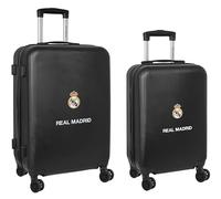 Real Madrid 2ème ÉQUIPATION 23/24 Jeu de Trolleys Cabine 20 et 24 Pouces, avec roulettes pivotantes, Valises à Roues, Cadenas de sécurité, Valises légères, 40 x 26 x 63 cm, Bleu Marine, Bleu Marine,