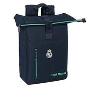 Real Madrid 2ème équipe 25/26 - Sac à dos avec rabat pour ordinateur portable de 15,6", idéal pour différents âges, confortable et polyvalent, qualité et résistance, 28 x 13 x 42 cm