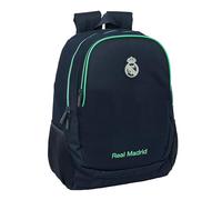 Real Madrid 2ème équipe 25/26 - Sac à dos scolaire pour enfants, idéal pour les enfants de différents âges, confortable et polyvalent, qualité et résistance, 32 x 16 x 44 cm