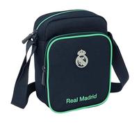 Real Madrid 2ème équipe 25/26 - Sac bandoulière avec poche extérieure, mallette portable, bandoulière, confortable et polyvalent, qualité et résistance, 16 x 6 x 22 cm