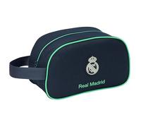 Real Madrid 2ème équipe 25/26 - Trousse scolaire moyenne avec poignée, trousse pour enfant, adaptable au chariot, facile à nettoyer, confortable et polyvalent, qualité et résistance, 26 x 12 x 15 cm