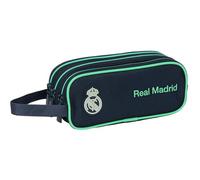 Real Madrid 2ème équipe 25/26 - Trousse Triple Fermeture éclair, pour Enfant, Enfant, idéale pour Les Enfants de 5 à 14 Ans, Confortable et Polyvalente, qualité et résistance, 21 x 7 x 8,5 cm