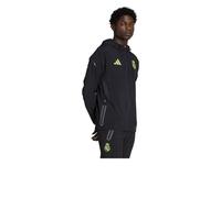 Real Madrid Adidas Jacquet de survêtement football 2025 26 Capuche Noir