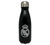 CyP Brands Bouteille d'eau Real Madrid en acier, fermeture hermétique, Noir 550 ml