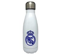 Real Madrid - Gourde en acier avec fermeture hermétique - Blanc 550 ml - Produit officiel
