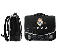 REAL MADRID Cartable 41cm 2 compartiments noir