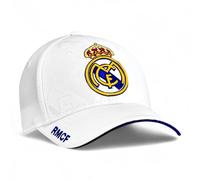 Real Madrid Gorra Nº 3 Casquette de Baseball, Blanc, 58 Mixte