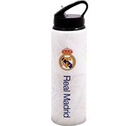 Real Madrid CF - Bouteille d'eau, Haute Définition, Aluminium TA13411 (26 cm x 7 cm) (Blanc/Jaune/Bleu)