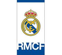 Real Madrid CF - Serviette de bain, écusson BS5906 (taille unique) (Blanc)