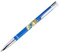CYP BRAND REAL MADRID CF Stylo à bille en métal, couleur bleue, instrument d'écriture, produit officiel