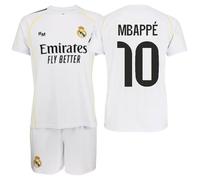 Kingdo Ensemble enfant Real Madrid 1ère équipe 25-26 - Réplique officielle Mbappé 8 ans