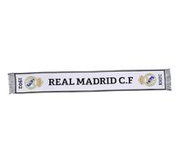 Real Madrid Bufanda Nº3 Écharpe, Blanc, Taille Unique Mixte