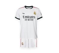 Real Madrid - Ensemble Domicile Saison 26/27, Blanc, Vinicius Jr., Enfant 6 Ans - Réplique Officielle sous Licence