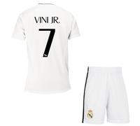 REAL MADRID Ensemble Football Maillot Short Real Vinicius Junior - Collection Officielle 12 Ans