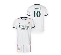 Real Madrid - Ensemble Maillot Domicile Saison 26/27, Blanc, Mbappé, Enfant 14 Ans - Réplique Officielle sous Licence