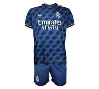 Real Madrid Ensemble maillot et pantalon pour enfant de la saison 2023-2024 - Réplique officielle sous licence officielle - Enfant, bleu foncé, 6 ans