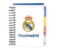 Real Madrid EQUIPACIÓN 26/27 - Bloc-notes A6, cahiers, idéal pour les enfants d'âge scolaire, confortable et polyvalent, qualité et résistance, 10,5 x 14,8 cm