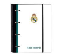 Real Madrid EQUIPACIÓN 26/27 Classeur 4 anneaux de 35 cm avec 100 feuilles A4, idéal pour enfants de différents âges, confortable et polyvalent, qualité et résistance, 27 x 3,5 x 32 cm