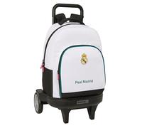 Real Madrid EQUIPACIÓN 26/27 - Grand sac à dos à roulettes, compact évolution, amovible, idéal pour les enfants de différents âges, confortable et polyvalent, qualité et résistance, 33 x 22 x 45 cm