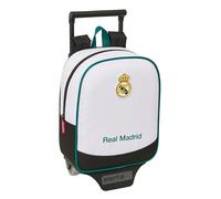 Safta Real Madrid 26/27 6l Wheeled Backpack Blanc Enfants
