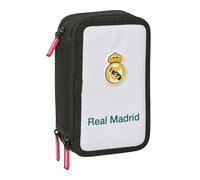 Real Madrid EQUIPACIÓN 26/27 - Trousse scolaire avec 37 outils inclus, trousse pour enfant, idéale pour les enfants de 5 à 14 ans, confortable et polyvalente, qualité et résistance, 12,5 x 5,5 x 19,5