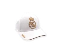 Real Madrid FC Rm3go19p Casquette Blanche pour Enfant réglable Blanc/Or 2019 2020 Jeunesse Unisexe, Taille Unique