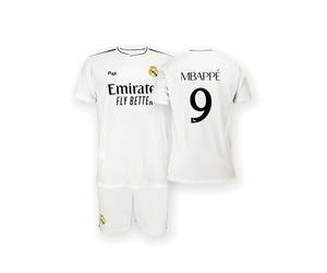 Real Madrid Holiprom - Kit mbappe Home Jersey RM 24-25 jr - Blanc - Taille 12 Ans - Maillot de Football