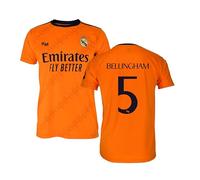 Real Madrid Maillot deuxième équipement saison 24/25, Bellingham, adulte, réplique sous licence officielle, blanc, L