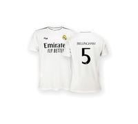 Real Madrid - Maillot Domicile Saison 24/25, Bellingham, M, Réplique avec Licence Officielle