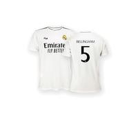 Real Madrid - Maillot Domicile Saison 24/25, Bellingham, S, Réplique avec Licence Officielle