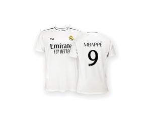 Real Madrid - Maillot Domicile Saison 24/25, Mbappé, S, Réplique avec Licence Officielle