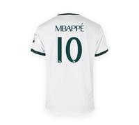 Real Madrid - Maillot Domicile Saison 26/27, Blanc, Mbappe, Taille M - Replique Officielle sous Licence